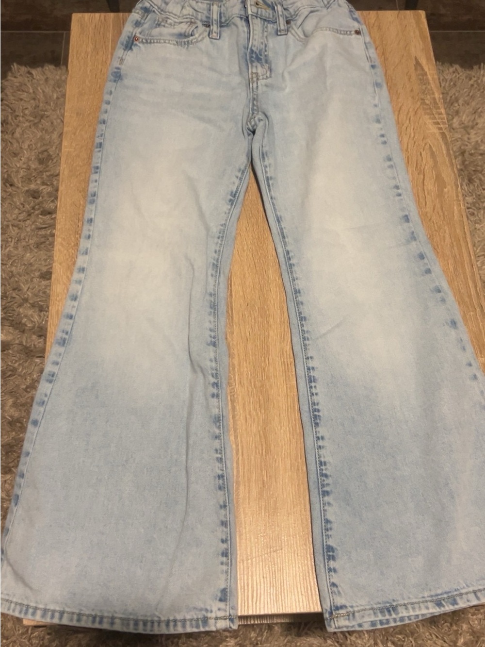 Light Wash Old Navy Kids Baggy Flare Jeans - Casual Everyday Style